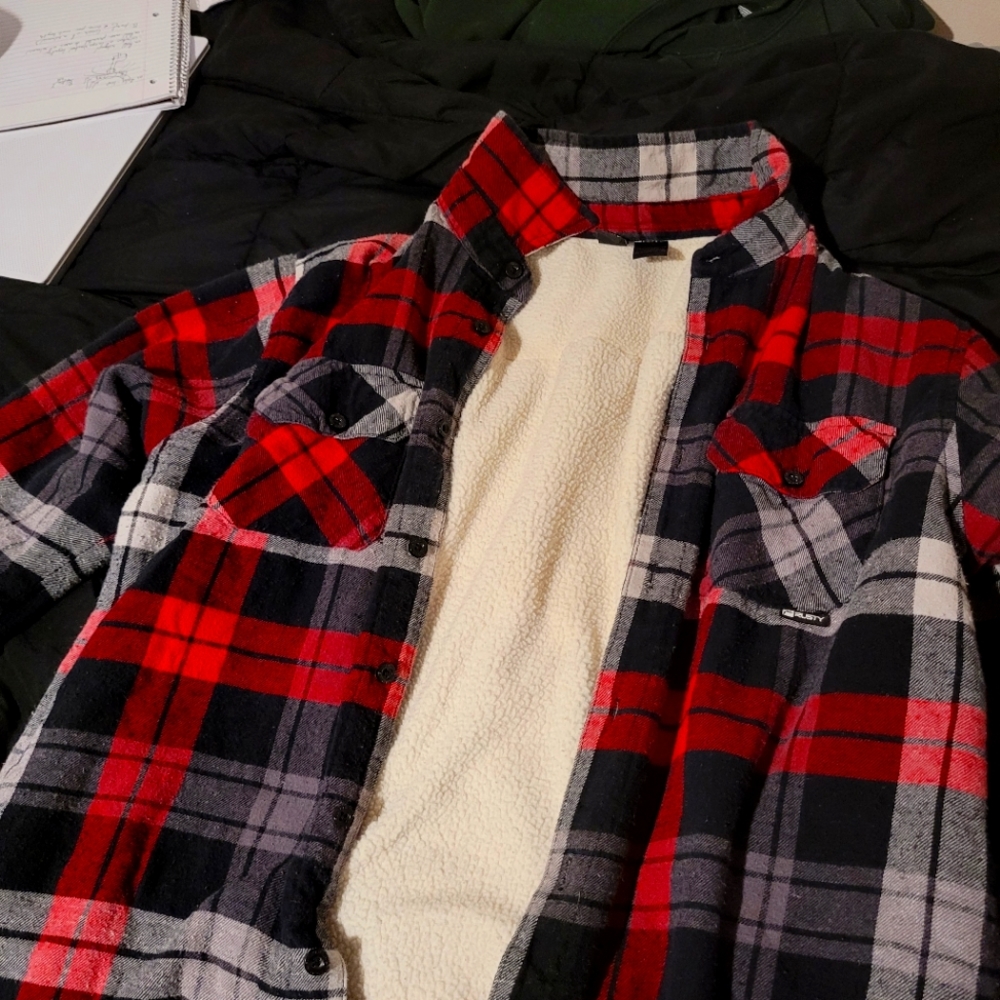 Rusty Lined Flannel